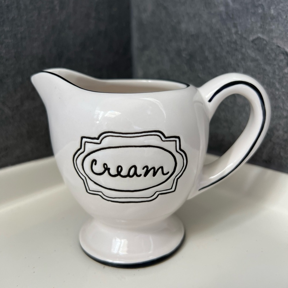Rae Dunn Artisan Collection Cream Creamer Pitcher 3 1/2"
